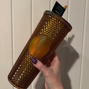 Starbucks Gold Studded Tumbler 50th Anniversary